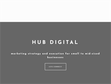 Tablet Screenshot of hubdigitalmarketing.com
